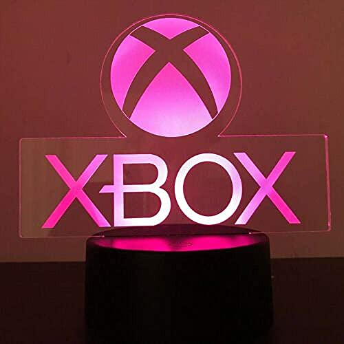 Xbox Gamer Games Logo 3D Acryl LED 7 Farben Nachtlicht Tischlampe Licht Geschenk Touch Switch Raumdekoration Kindergeschenke