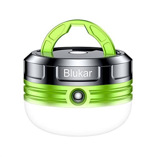 Blukar Campinglampe, LED Camping Laterne Mini Tragbare Camping Licht, 3 Helligkeiten Leuchtmodi & Eingebauter Starker Magnet & Wasserdicht Campingleuchte Zeltlampe für Camping, Wandern, Notfall usw.