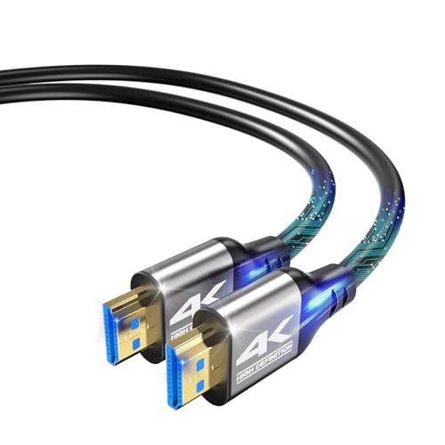 Zazalon 4K HDMI Kabel 3M (4K@60Hz 18 Gbit/s) Full HD1080p, 3D,Dynamic HDR, Dolby Atmos,High Speed mit Ethernet, Kompatibel mit Blu-ray,HDTV,PS5/4/3,Laptop,Projektoren,PC,Mehr