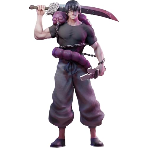 JJK Fushiguro Toji Figuren,22cm JJK Anime Figur,JJK Merch Anime Charakter Modell, Stehende Position Action Figur,Desktop Ornamente Model Collection für Anime-Fans Geschenk