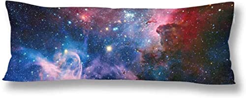 OneMtoss Nebel Galaxie Raum Körper Kissenbezug Fall Dekorative Kissen lebensgroßen Kissenbezug Peach Skin 50 x 150 cm