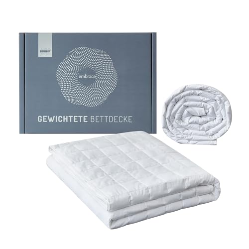 Degrees of Comfort Gewichtsdecke 135x200cm 11kg, Anti Stress Therapiedecke aus 100% Baumwolle, Schwere Decke Beschwerte Decke für Erwachsene Kann den Schlaf verbessern und Stress abbauen