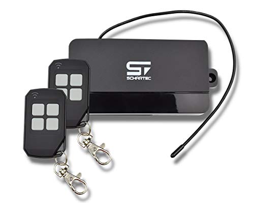 Universal Funkempfänger Schartec für Garagentorantrieb - 433 MHz Funk inkl. 2 x Handsender | Funk Empfänger Set für Torantrieb Garagentor: Hohe Kompatibilität, einfache Installation!