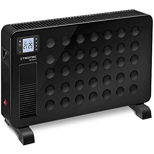 TROTEC Heizkörper elektro TCH 2311 E – Heizleistung 1000 W / 1300 W / 2300 W – Konvektor mobil, schwarz