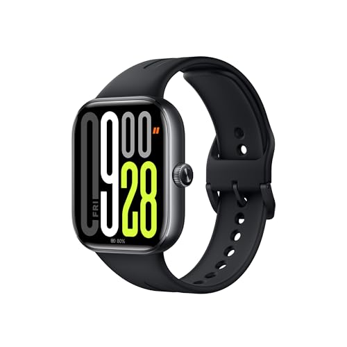 Xiaomi Redmi Watch 5 – 2.07' AMOLED, 60Hz, 24 Tage Akku, 150+ Sportmodi, 5ATM wasserfest, GNSS, Herzfrequenz & SPO₂-Sensor, Bluetooth Calling, Aluminium-Rahmen, drehbare Krone, Obsidian Black