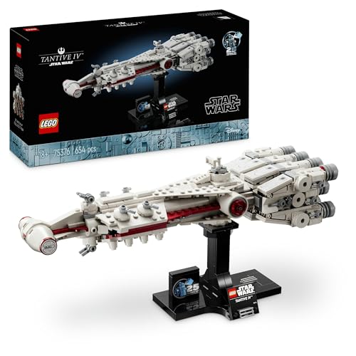 LEGO Star Wars: Tantive IV, Modell eines Sternenschiffs aus Star Wars: Eine Neue Hoffnung zum Bauen und Sammeln für Erwachsene, legendärer Sternjäger, Grandioses Geburtstags-Geschenk für Fans 75376