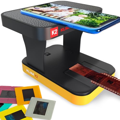 KLIM K2 Mobile Film Scanner 35mm + NEU 2024 + Positiv- & Negativ- Dia Scanner + Fotoscanner zum digitalisieren + Diascanner + Deine eigene Entwicklungsstation zu Hause + Dias selbst digitalisieren