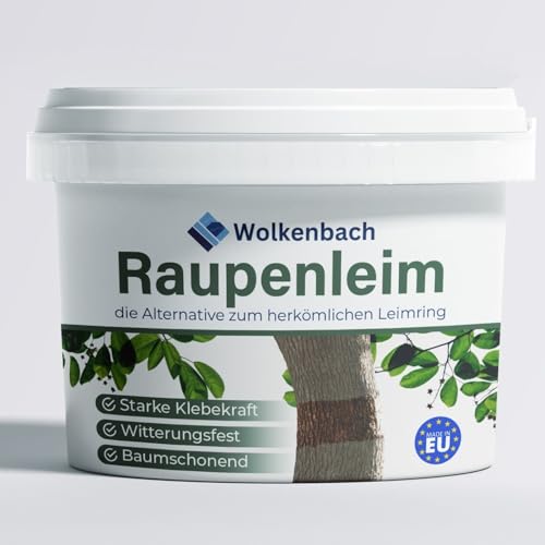 Wolkenbach® Grüner Raupenleim für Obstbäume 0,9L I Der Leimring für Obstbäume schützt vor Frostspannern, Ameisen, Läusen uvm. - Baumleim auch für Zimmerpflanzen geeignet