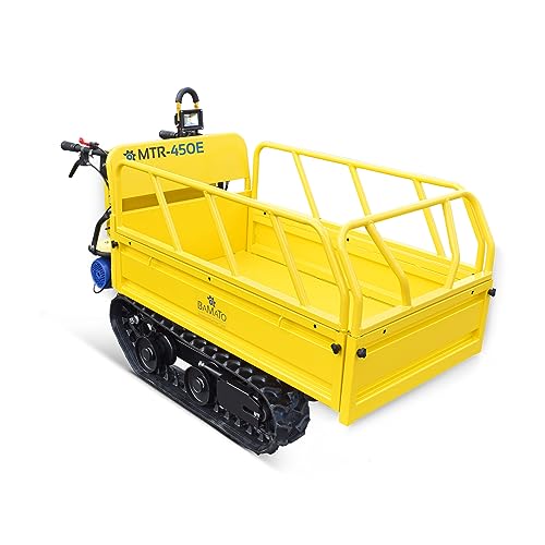 BAMATO Mini Raupendumper MTR-450E | mit Elektroantrieb | für Lasten bis zu 450 kg | mit integrierter LED Beleuchtung | umweltfreundlich und geräuscharm | Dumper Minidumper