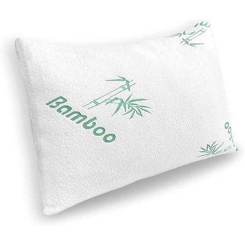 Home Oase Orthopädisches Nackenstützkissen - Kopfkissen aus druckausgleichendem Visko-Gelschaum (Memory Foam) mit Bamboo-Bezug - Kissen in 40x80 cm - Höhe 15cm