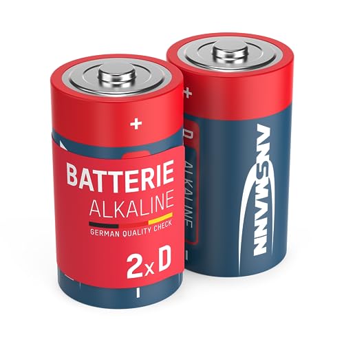 ANSMANN RED 1514-0000 LR20 Mono D Alkaline Batterie 2er Pack