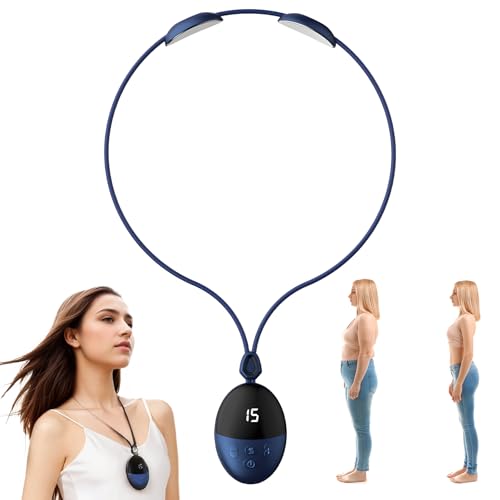 Tragbares Lymphdrainage Gerät Ems Nackenmassagegerät mit Wärme 4 Modi und 15 Intensitätsstufen zum Stressabbau Verwendung Zu Hause Im Büro und Im Auto