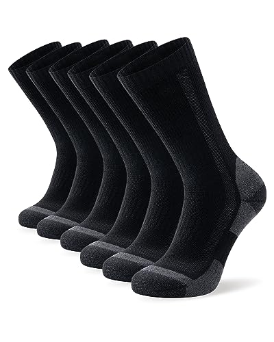 Ruixue Merino Wandersocken Herren & Damen, Outdoor Socken Trekkingsocken, Merinowolle Sportsocken Laufsocken Sneakersocken für Herren, Damen & Kinder[3 Paar]
