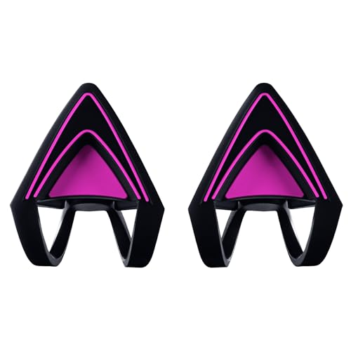 Razer Kitty Ears Katzenohren - Kitty Ears Kraken Headsets (Passend Kraken, Verstellbar, Wasserdicht) Neon-Purple