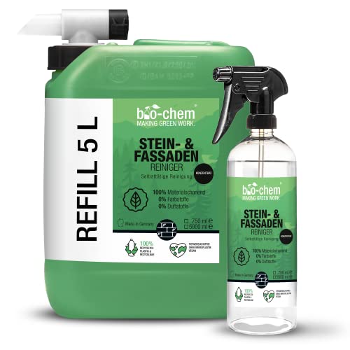 bio-chem - Stein- und Fassadenreiniger 10-Fach Konzentrat extra-stark - Spar-Paket 5,75 Liter inkl. Ablasshahn - Außenflächenreiniger, Steinreiniger, Außenanlagenreiniger