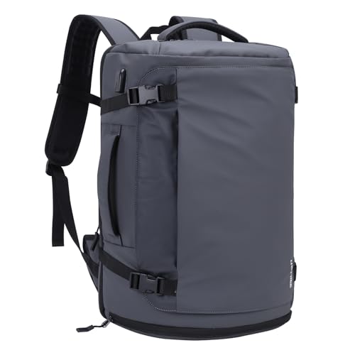 HOMIEE Reiserucksack 40L Großer Rucksack Herren Wasserdicht 15.6-17.3 Zoll Laptoprucksack Handgepäck Kabinenrucksack Daypack mit schuhfach für Reise Weekender Trip Wandern Camping
