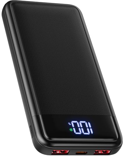 Power Bank 13800mAh, 22.5W Powerbank, Externer Handyakku Schnellladen USB C Input & Output mit LED Anzeige, PD3.0 QC4.0 Tragbares Ladegerät Kompatibel mit iPhone 16 15 14 13 12 Pro Max Samsung iPad.