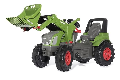Rolly Toys Trettraktor rollyFarmtrac Premium Fendt Vario 939 mit Frontlader rollyTrac Lader (Tretfahrzeug für Kinder ab 3 Jahre, mit Flüsterlaufreifen) 710263, grün/grau