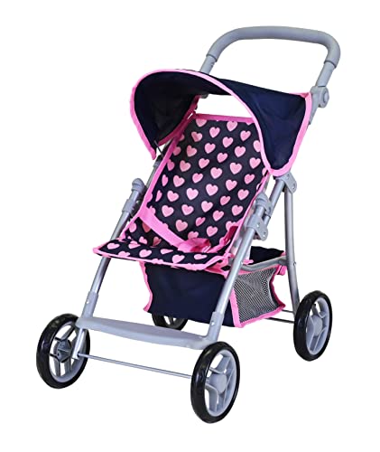 KNORRTOYS.COM 16841 Puppenbuggy Liba-Pink Hearts