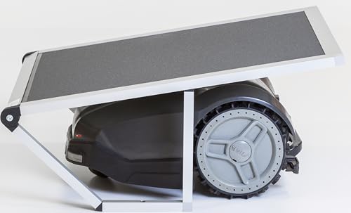 PreGaRo Mährobotergarage Deluxe, Garage für Rasenmäher Roboter mit klappbarem Dach Mährobotergarage Metall (PG50 Anthrazit)