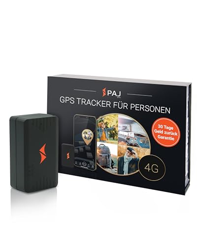 PAJ GPS Tracker - People Finder 4G - Mini GPS Tracker für Kinder, Senioren, Demenz - bis zu 5 Tage Akkulaufzeit - kleines Ortungsgerät mit Live-Ortung, Alarmbenachrichtigungen im Notfall