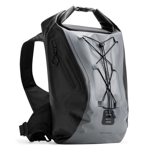 Inateck Fahrradrucksack 25-30L, Wasserdichter Rolltop Rucksack Herren, Multifunktionaler Wanderrucksäcke