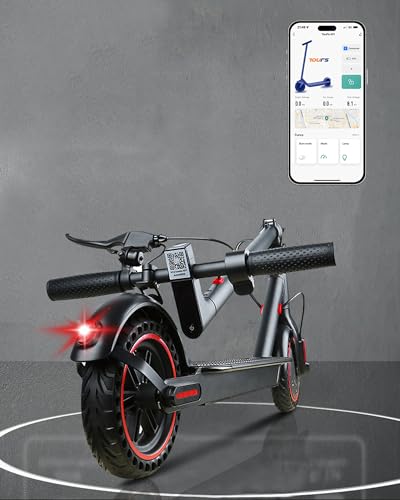 8,5 Zoll Elektroroller mit App-Funktion, Duales Bremssystem, Faltbarer e Roller, 25-30 km Reichweite Li-Ion Akku, 120kg Max - E Roller u. Elektroscooter für Erwachsene