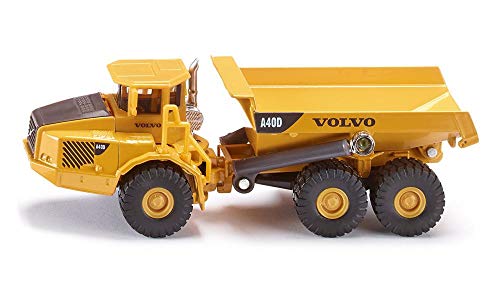 siku 1877, Volvo Dumper, Baustellenfahrzeug, 1:87, Metall/Kunststoff, Kippbare Mulde, Gelb