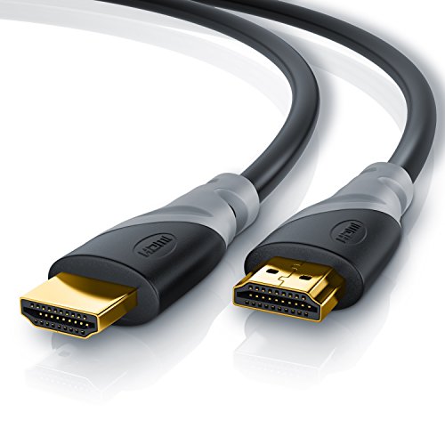 CSL-Computer 10m - Ultra HD 4k HDMI Kabel 2.0b 60Hz 18GBit/s | High Speed with Ethernet | Kabel 3 fach geschirmt/inkl. Stecker- und Kontaktschirmung | 4K Ultra HD 2160p / Full HD 1080p | 3D / ARC/CEC