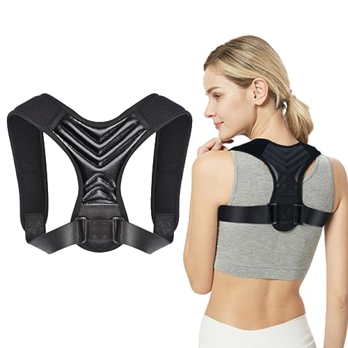 MELARQT Rücken Geradehalter, Haltungskorrektur Rücken Damen und Herren, Rückenstützgürtel Schultergurt für Haltungskorrektur, Geradehalter für Rückenstütze Linderung Rückenschmerzen