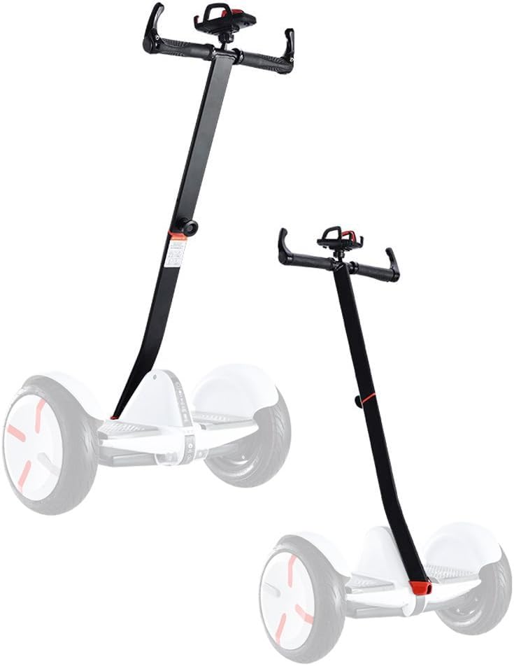 ToLanbbt Scooter Griff verstellbar Lenker für Segway Ninebot Mini Pro mit Telefonhalterung, Knie-Druck-Handhebelsteuerung (schwarz)