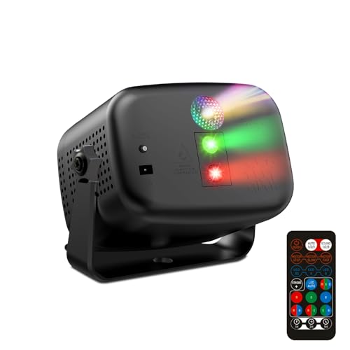targetone Disco Licht für Partys Mini Disco Licht Strobe Lichter mit Fernbedienung RGB Strobe mit 60 Effekten für Clubs Kinderpartys Geburtstage Hochzeiten