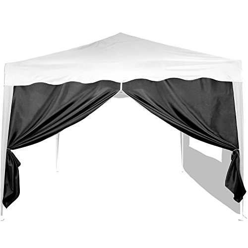 INSTENT® Basic Seitenwand/Seitenteil für Pavillon 3x3m mit Fenster oder Reißverschluss, wasserabweisend und atmungsaktiv, Farbwahl, für Festzelt, Partyzelt