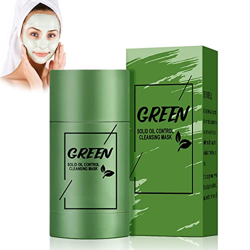 Green Mask Stick,Green Stick Mitesser,Green Tea Mask Stick,Grüntee Purifying Clay für Befeuchtet und Kontrolliert das Öl,Akne-Clearing,Mitesserentferner