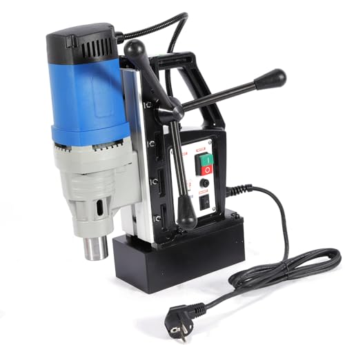 1680W Magnetbohrmaschine Mit Ersatzsicherungen And Wippgriffe Bohrbereich 3-28mm Durchmesser Maximale Magnetische Kraft 13800N Geschwindigkeit 300 U/min
