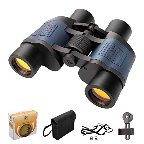 TTSkying Fernglas 60 x 60 HD Professionelles Fernglas mit Nachtsicht IPX7 Wasserdicht, Fernglas für Erwachsene, Heller und klarer Sichtbereich für Reisen, Vogelbeobachtung, Sport und Wildtiere