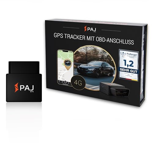 PAJ GPS CAR OBD Finder 4G 2.0 - OBDII Tracker für Autos, Fahrzeuge & LKW´s - Sender - dauerhafte Stromversorgung über KFZ OBD2-Stecker - weltweite Live-Ortung per App & Alarmbenachrichtigungen