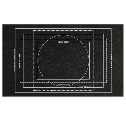 Puzzelmatten für Puzzle Bis 1000, Puzzlematte, Puzzle Teppich Matte für bis zu 1500 Teile, Praktisches Zubehör zur Transportieren Aufbewahrung von Puzzles, Rolle Matte puzzl (Schwarze)