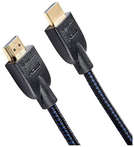 Amazon Basics - Geflochtenes HDMI A - Kabel, 0.9 m, Schwarz
