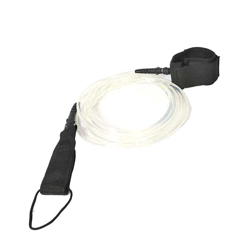 HEYTUR Surf-Leine, gerades Surfbrett-Beinseil, 8 mm, transparent, Stand-Up-Paddelbrett, Surfbrett-Leine für alle Arten von Surfbrettern (8 mm transparent)