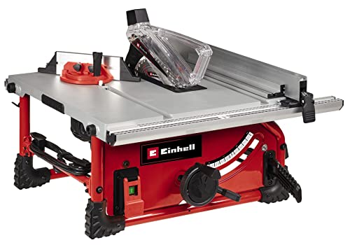 Einhell Tischkreissäge TE-TS 254 T (2.000 Watt, Softstart, Aluminium-Haupttisch, Tischverbreiterung, Parallelanschlag, Winkelanschlag, Überlastschalter, Spaltkeilverstellung)