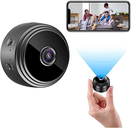 Mini Kamera 1080P HD Überwachungskamera Live Übertragung Handy APP Für Innen WLAN Videoüberwachung Mit Akku Kleine WiFi Babyphone sicherheitskamera Kompakte Haustierkamera Bewegungsmelder Nachtsicht