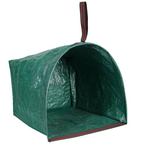 RISETEX Gartenmüllsack, 150 Liter, für Laub und Gartenabfälle– Laubsack, Gartensack，Stabil Schaufelform mit Traggriffen