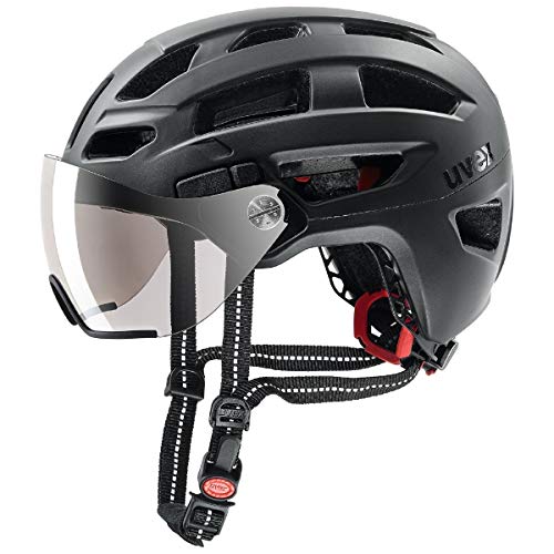 UVEX Urban City Fahrradhelm Finale Visor Black mat 52-57 cm