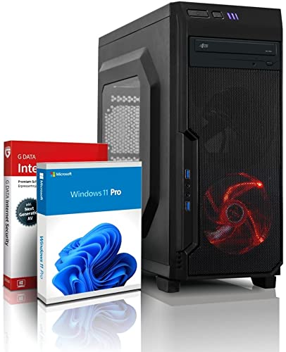 AMD Quad Entry Gaming PC mit 3 Jahren Garantie! AMD A10 6700T Quad Core, 3.5 GHz | 16GB RAM | 500 GB SSD | Radeon HD 8650D 2GB | DVD | USB 3.0 | LAN | Win11 Pro | WLAN | MS Office #6967