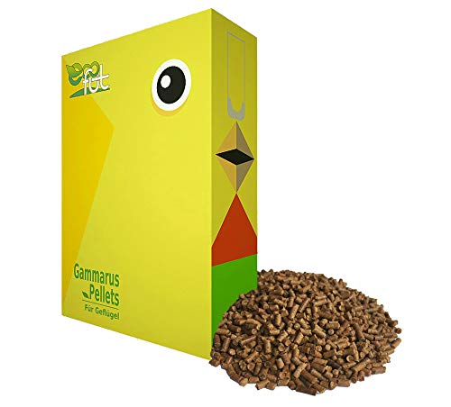 Eiweißfutter für Hühner - Einzelfuttermittel mit 40,9% Eiweiß - Gammarus Pellets 1,75 kg