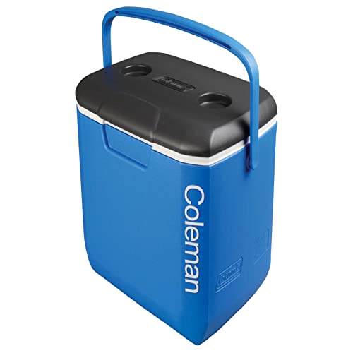 Coleman Cool Box 30QT Performance Cooler, 28 Liter Fassungsvermögen, große Hochleistungs-Kühlbox, Eisbox für Getränke, blau