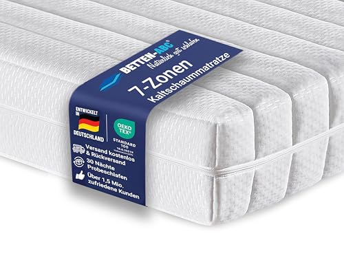 Betten-ABC - Matratze (KSP-500) - 140x200 cm (H3) - 7-Zonen Matratze aus Kaltschaum - Hypoallergen & Antibakteriell - Oeko-TEX® Zertifiziert - Bezug abnehmbar & waschbar - Lieferung per Paket