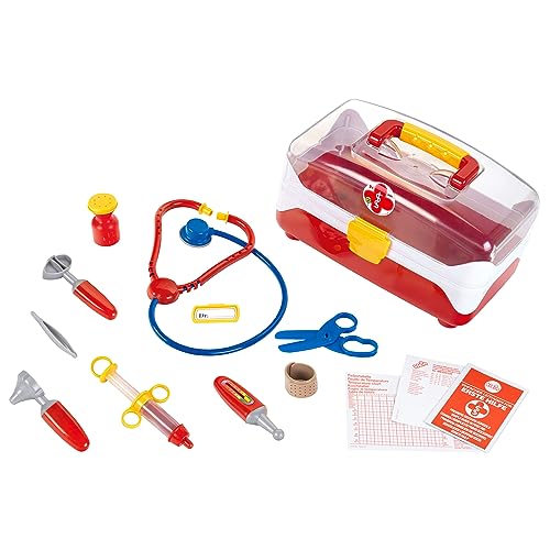Theo Klein 4685 Arztkoffer, groß I Robuster Koffer mit kindgerechten Instrumenten I Inkl. Stethoskop, Spritze, Thermometer u.v.m I Spielzeug für Kinder ab 3 Jahren