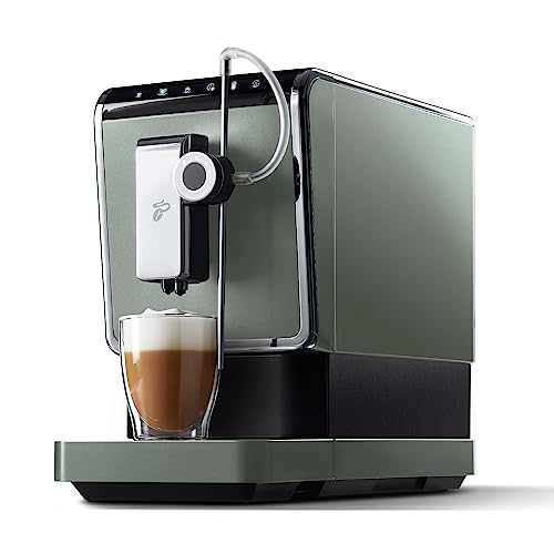 Tchibo Kaffeevollautomat Esperto Pro mit One Touch Funktion für Caffè Crema, Espresso und Milchspezialitäten, Metallic Mint